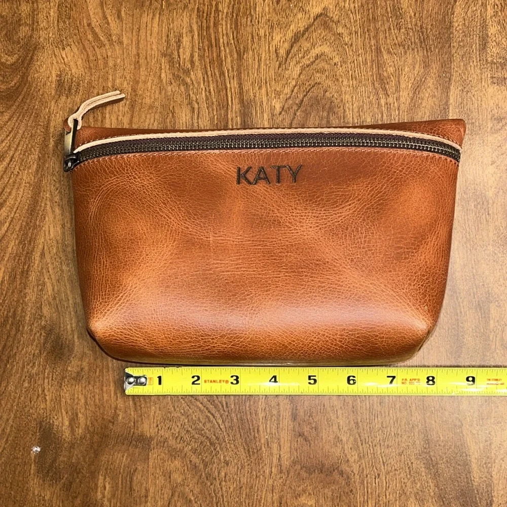 NEW Leather Makeup Bag + Toiletry Bag